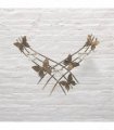 Elegant & Sophisticated Gold Butterfly Wall-Mounted Candle Holder – Luxurious Metal Art Deco Sconce with Intricate Wings Design for Home, Living Room, or Bedroom Wall Décor & Gift (55CM)