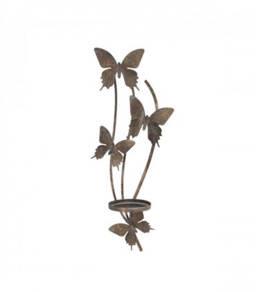 Elegant & Sophisticated Gold Butterfly Wall-Mounted Candle Holder – Luxurious Metal Art Deco Sconce with Intricate Wings Design for Home, Living Room, or Bedroom Wall Décor & Gift (50CM)
