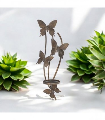 Elegant & Sophisticated Gold Butterfly Wall-Mounted Candle Holder – Luxurious Metal Art Deco Sconce with Intricate Wings Design for Home, Living Room, or Bedroom Wall Décor & Gift (50CM)