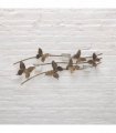Elegant & Sophisticated Gold Butterfly Wall-Mounted Candle Holder – Luxurious Metal Art Deco Sconce with Intricate Wings Design for Home, Living Room, or Bedroom Wall Décor & Gift (67CM)