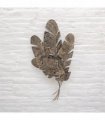 AcaciaHome Durable & Stylish Gold Wall Art – 3D Floral Leaf Design, Tree of Life Contemporary Home Décor Accent, Horizontal Wall-Mounted Art Piece for Bedroom, Living Room, or Office (116CM)