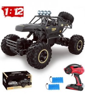 4DRC 1:12 Rock Crawler Rechargeable Off Road Truck 4WD , Metal Shell LED Headlights RC Remote Control Off Road Car Truck,Logistics is randomly sent by UPS/USPS/FEDEX/Amazon Logistics/EVRI