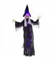 Outsunny Voice Activated Halloween Animatronics Witch, Battery Operated