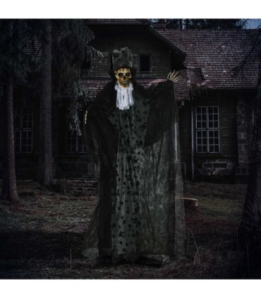 Outsunny 189cm Animated Prop Ghost Bridegroom, Indoor Halloween Decorations