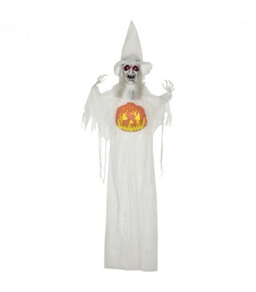 HOMCOM Standing Witch Prop Life Size with Sound and Motion Activated