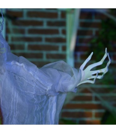 HOMCOM Standing Witch Prop Life Size with Sound and Motion Activated