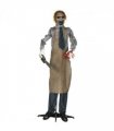 HOMCOM Life Size Outdoor Halloween Decoration Animatronic Chainsaw