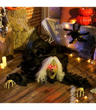 Outsunny 183 cm Life Size Scary Halloween Decorations, Battery Operated