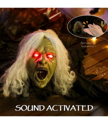 Outsunny 183 cm Life Size Scary Halloween Decorations, Battery Operated