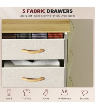 Wood Storage Chest of Drawers