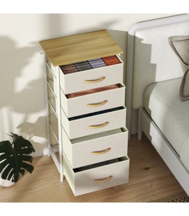 Wood Storage Chest of Drawers