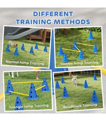Dog Agility Equipment Set of Eight Cones