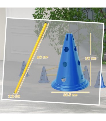 Dog Agility Equipment Set of Eight Cones