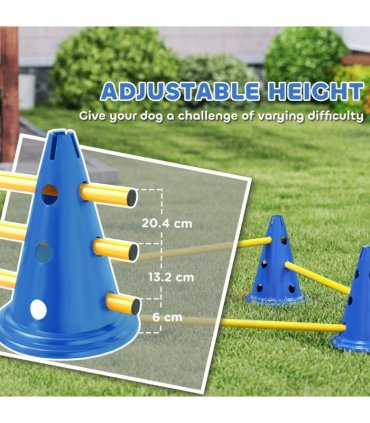 Dog Agility Equipment Set of Eight Cones