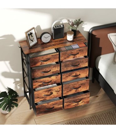 Wood Storage Chest of Drawers