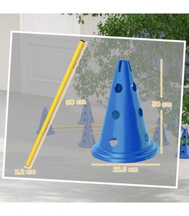 Dog Agility Equipment Set of Eight Cones