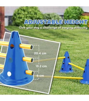 Dog Agility Equipment Set of Eight Cones