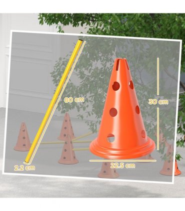 Dog Agility Equipment Set of Eight Cones
