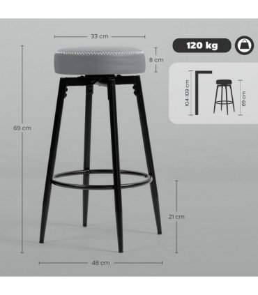 Height bar stool