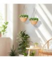 Artificial hanging basket