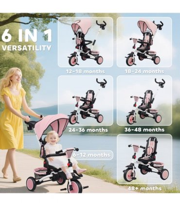 Kids Trike with Adjustable Backrest