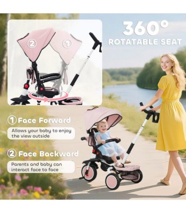 Kids Trike with Adjustable Backrest