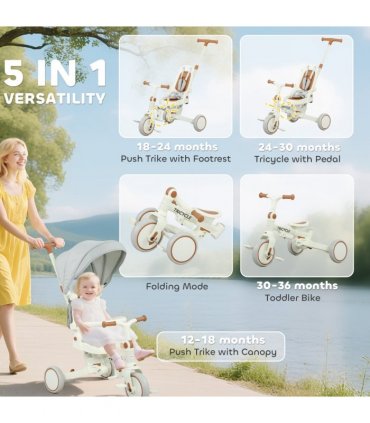Kids Trike with Adjustable Backrest
