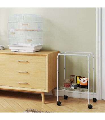 Bird Cage Starter Kit with Detachable Rolling Stand
