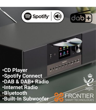 MAJORITY QUADRIGA MUSIC SYSTEM BLACK