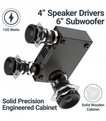 MAJORITY QUADRIGA MUSIC SYSTEM BLACK