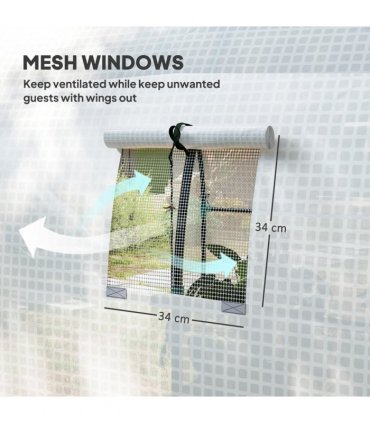 Polycarbonate Greenhouse, Walk-in Green House with Adjustable Roof Vent