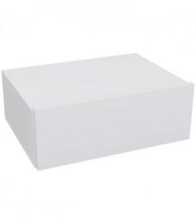 HOMCOM Floating Bedside Table, Wall-Mounted Side Table for Bedroom, White