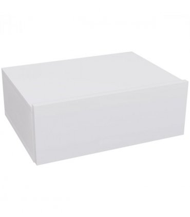 HOMCOM Floating Bedside Table, Wall-Mounted Side Table for Bedroom, White