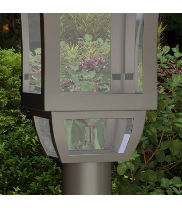 Outsunny 1.3 m LED Garden Lamp Post Light, Waterproof IP44, Cool White