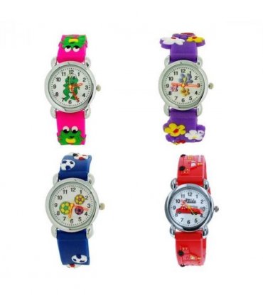 Relda Childrens Boys/Girls Analogue Silicone Velcro Strap 10 Assorted Watches RELx10  - CLEARANCE NEEDS RE-BATTERY