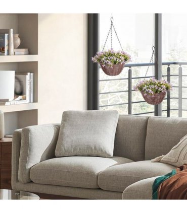 Artificial hanging basket
