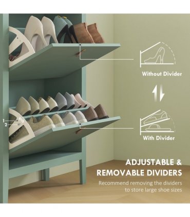 Three drawer shoe cabinet