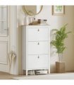 Three drawer shoe cabinet