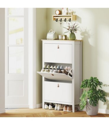 Three drawer shoe cabinet