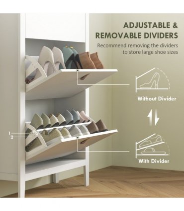 Three drawer shoe cabinet