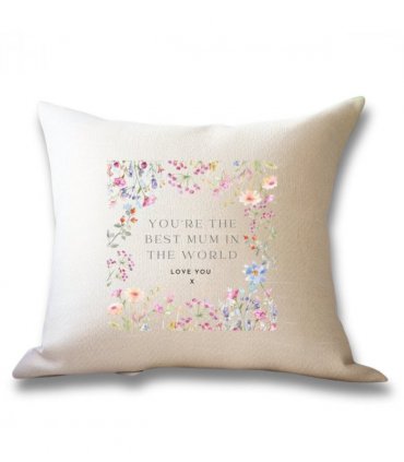 Personalised Best Mum Cushion | Birthday Gift for Mum