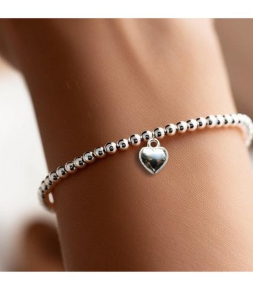 Happy Birthday Mini Gift Hamper with Silver Heart Bracelet