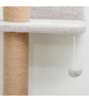 Wall Mounted Cat Shelves with 4 Climbing Platforms for Indoor, Light Grey