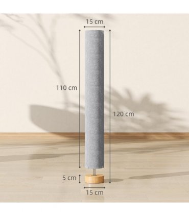 HOMCOM LED Floor Lamp with 3000K/4500K/6500K Colour Temperatures, Grey