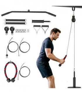 Weight Cable Pulley System for Home Gym with Universal Loading Pin