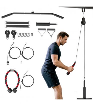 Weight Cable Pulley System for Home Gym with Universal Loading Pin