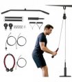 Weight Cable Pulley System for Home Gym with Universal Loading Pin