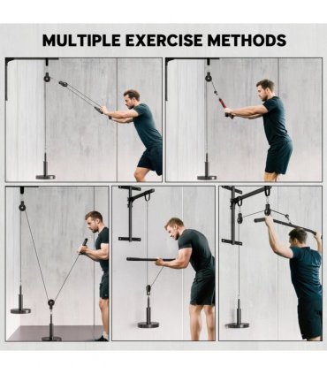 Weight Cable Pulley System for Home Gym with Universal Loading Pin