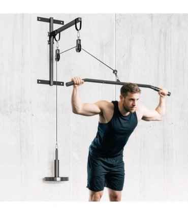 Weight Cable Pulley System for Home Gym with Universal Loading Pin
