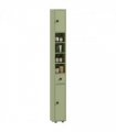kleankin Slim Bathroom Cabinet, Toilet Roll Storage w/ Open Shelves, Green
